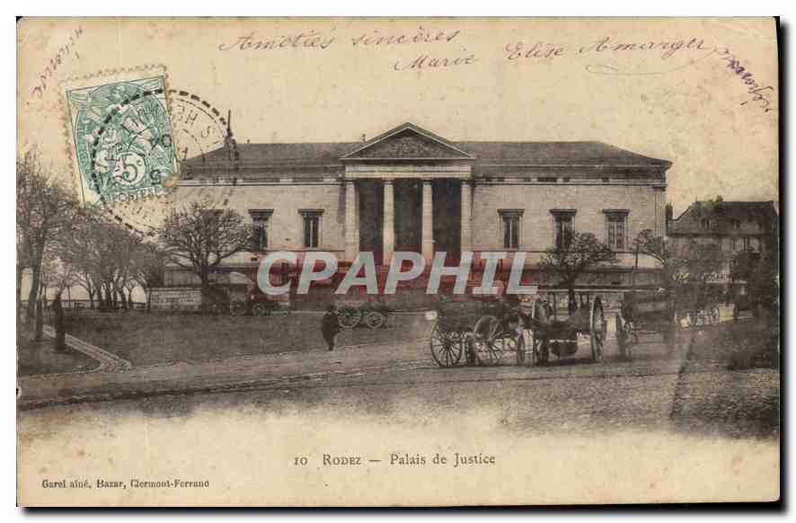 CPA Rodez Palais de Justice 