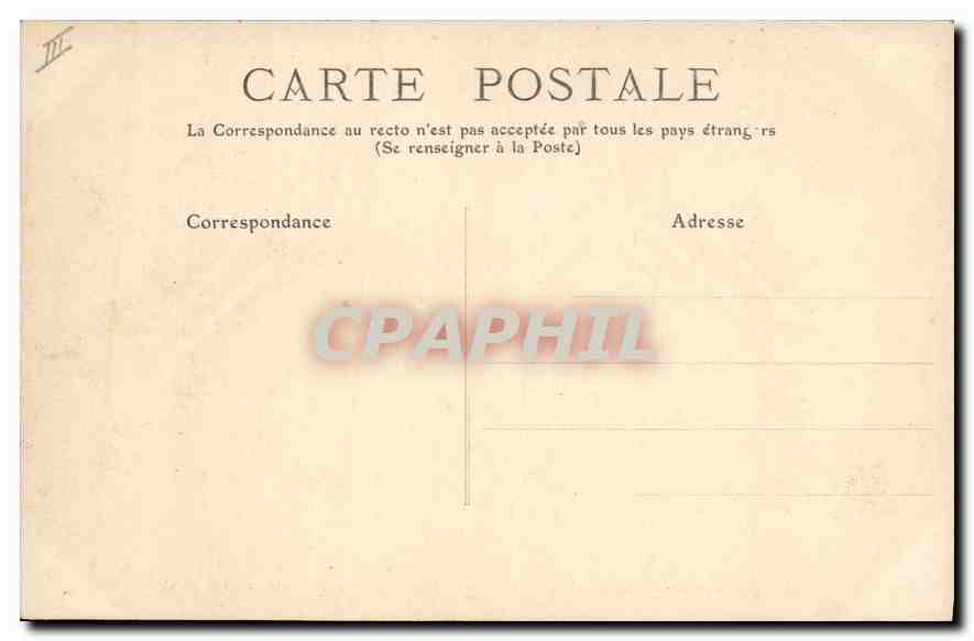 CPA Riom Jardin du Palais de Justice et Statue de Michel de l'Hopital  — Verso