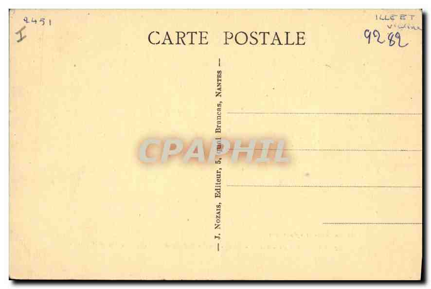 CPA Rennes Interieur du Palais de Justice La Cour d'Assises  — Verso