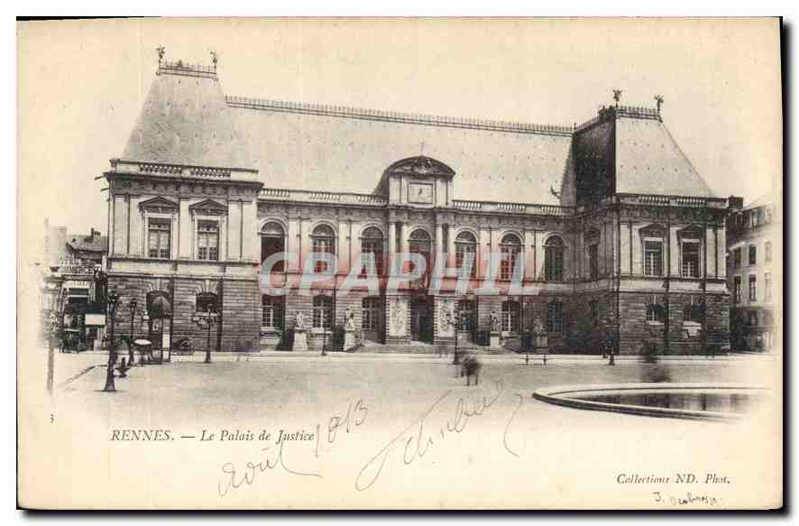 CPA Rennes Le Palais de Justice 