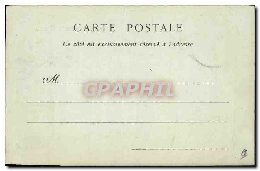 CPA Rennes Le Palais de Justice  — Verso