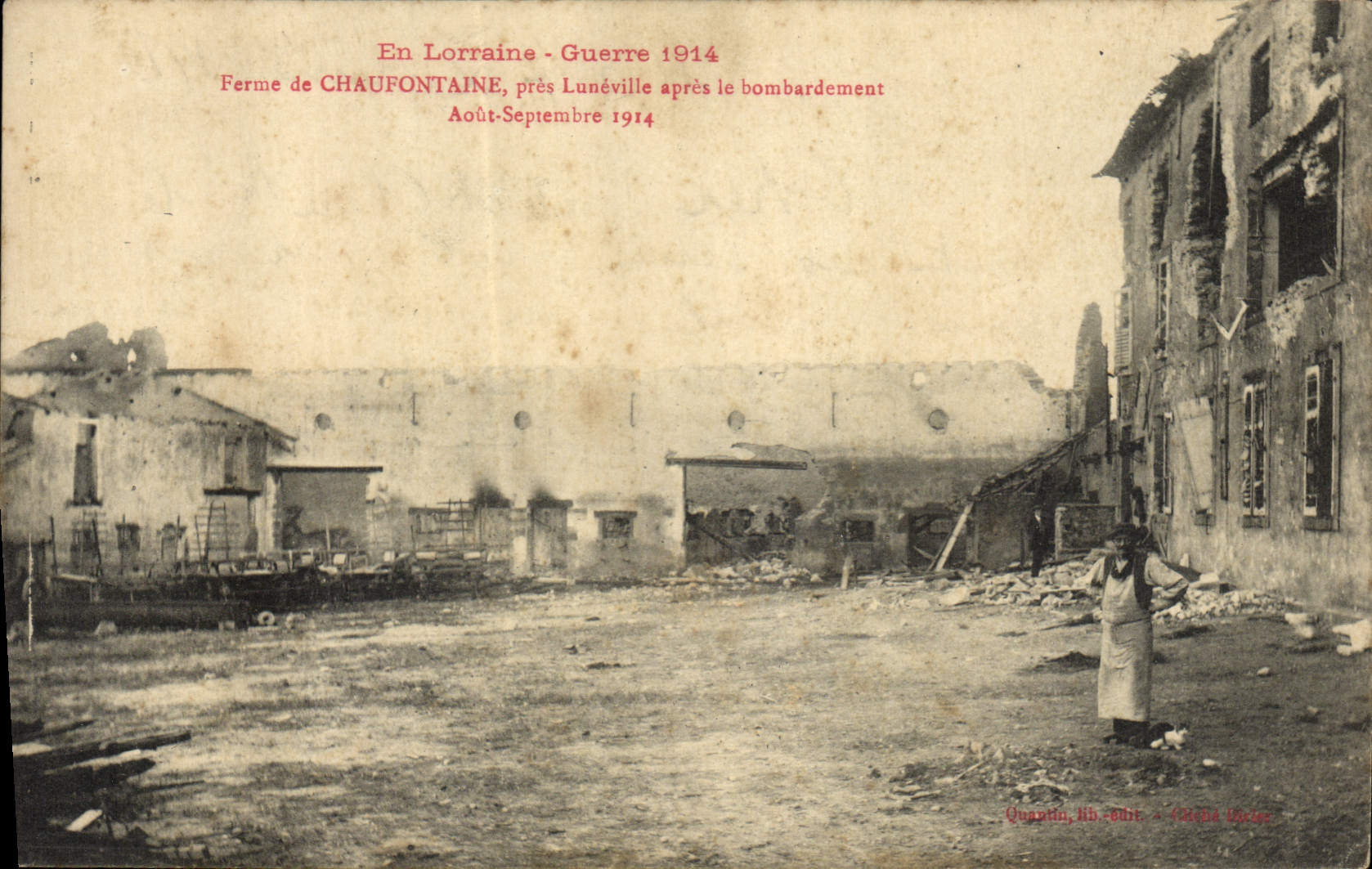 Ferme de Chaufontaine - Lorraine - Guerre 1914