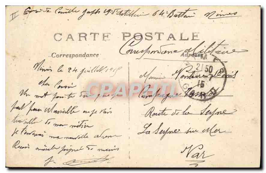 Créil - Maisons bombardées — La Grande Guerre 1914-15 — Phot-Express — Rückseite