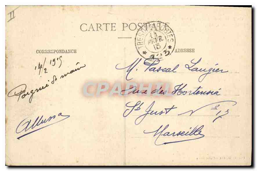Gerbéviller - Faubourg Saint-Pierre - Découpage allemand - 24 Août 1914 — Verso