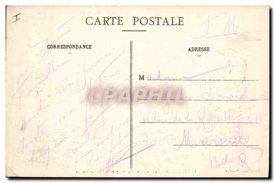 Fenneviller — Intérieur de l'Église après le bombardement — Cliché Emile Fournier — Rückseite