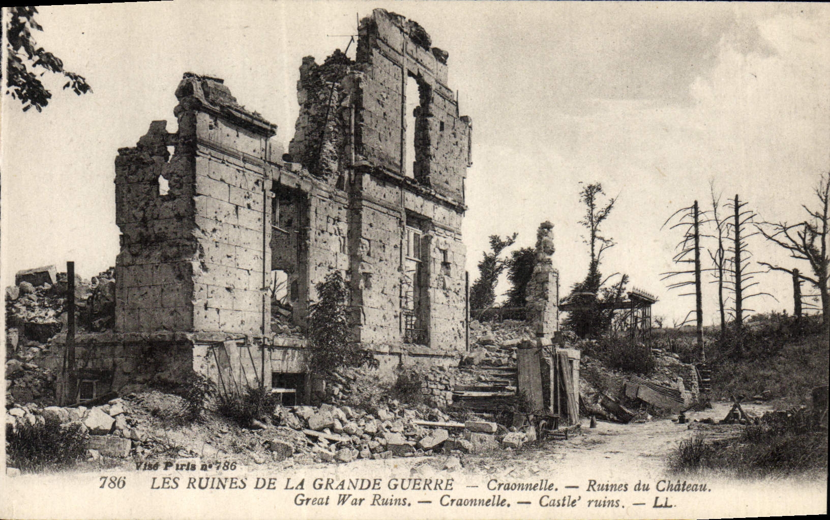 Craonnelle — Ruines du Château — Vino Paris n°786
