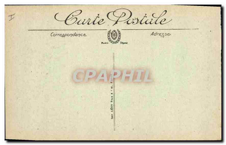 Craonnelle — Ruines du Château — Vino Paris n°786 — Verso