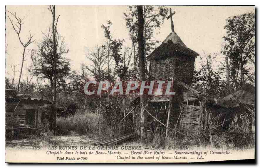 Ruines de la Grande Guerre — Chapelle dans le bois de Beau-Marais — Visé Paris n°790