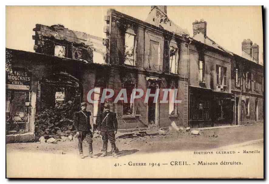 Creil — Case distrutte — Edizioni Guiraud - Marseille, n°41