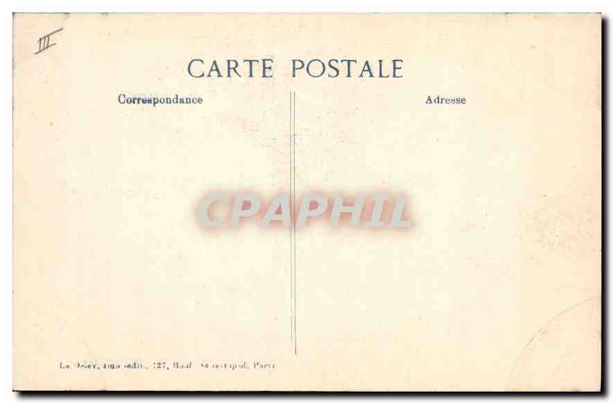 Furnes — El Hotel que recibió una granada algunos minutos antes de la llegada del Sr. Poincaré y del rey de Bélgica — Foto Chusseau Flavien, Serie 19ur, 1914 — Reverso