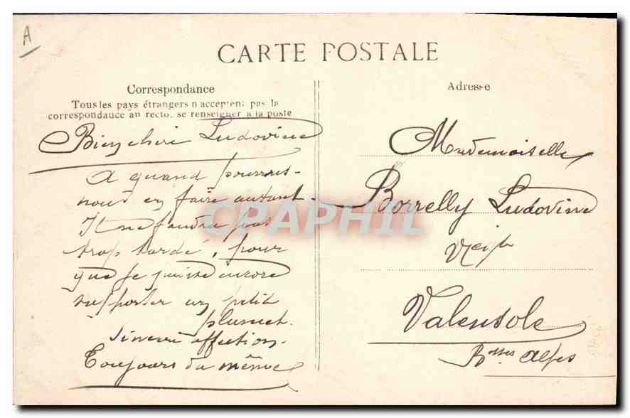 CPA Folklore L'Auvergne Pittoresque  — Verso
