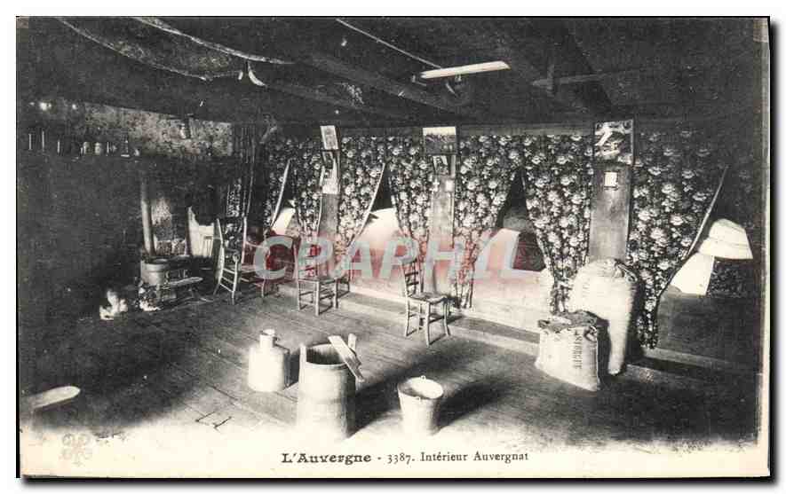 CPA Folklore L'Auvergne interieur Auvergnat 