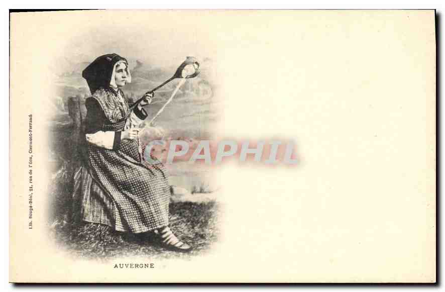 CPA Folklore Auvergne 