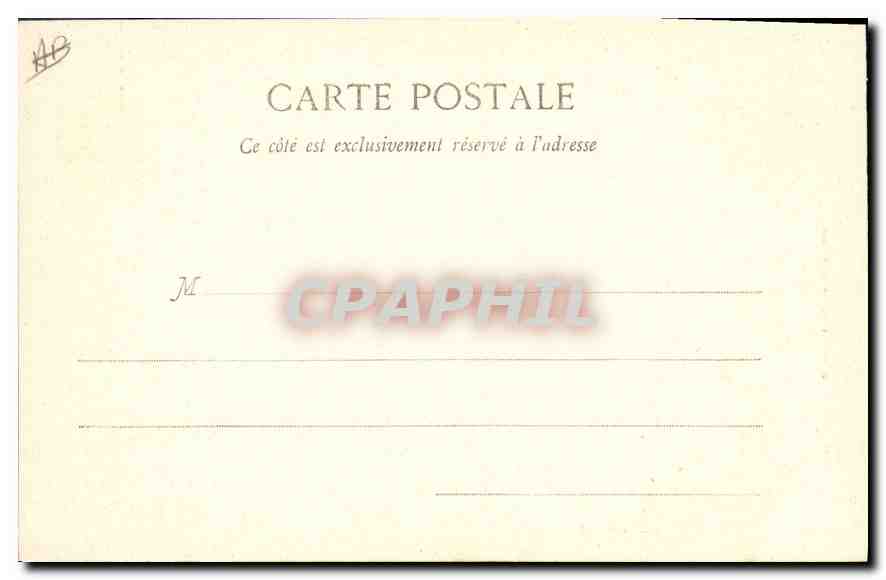 CPA Folklore Auvergne  — Verso