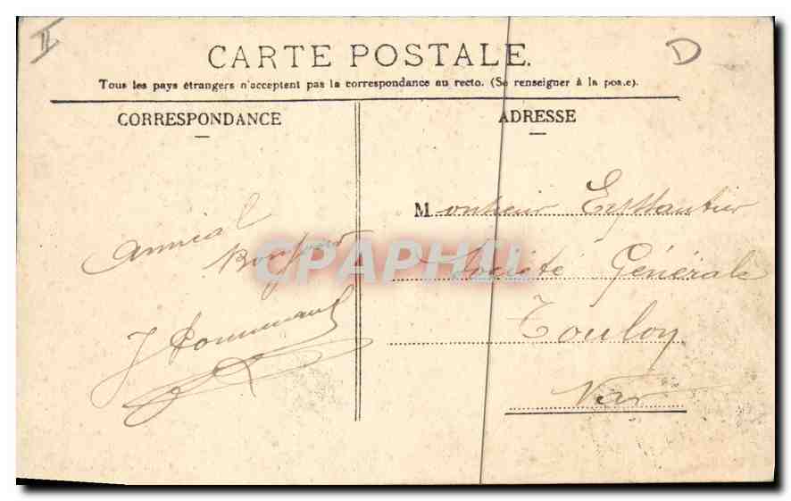 CPA Folklore La Bourreio d'Aubereno L'Hirondelle Paris  — Verso