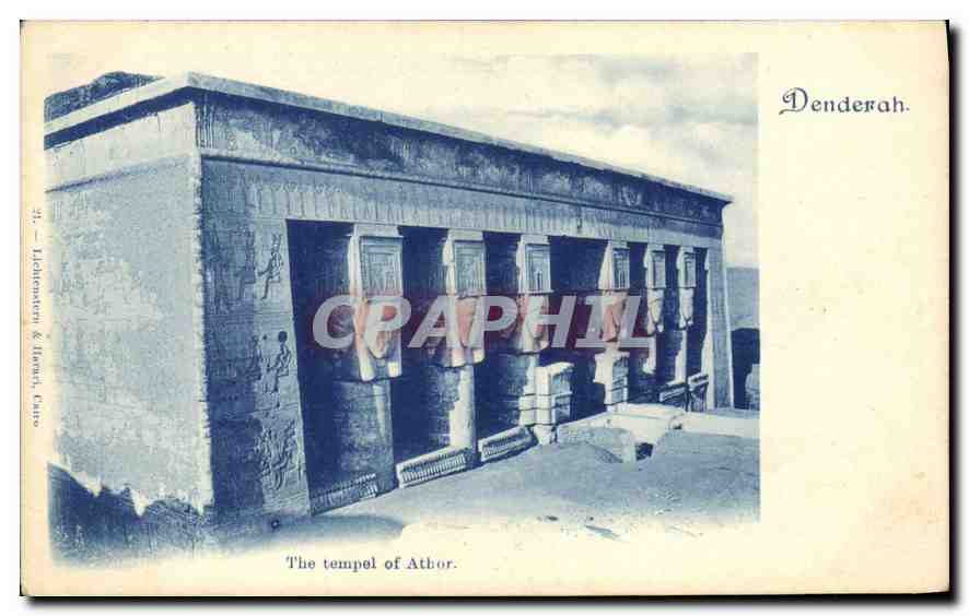 Temple d'Atoum à Denderah — Lieu : Denderah, Égypte — Éditeur : Lefebvre & Lévy, Caire, n°32