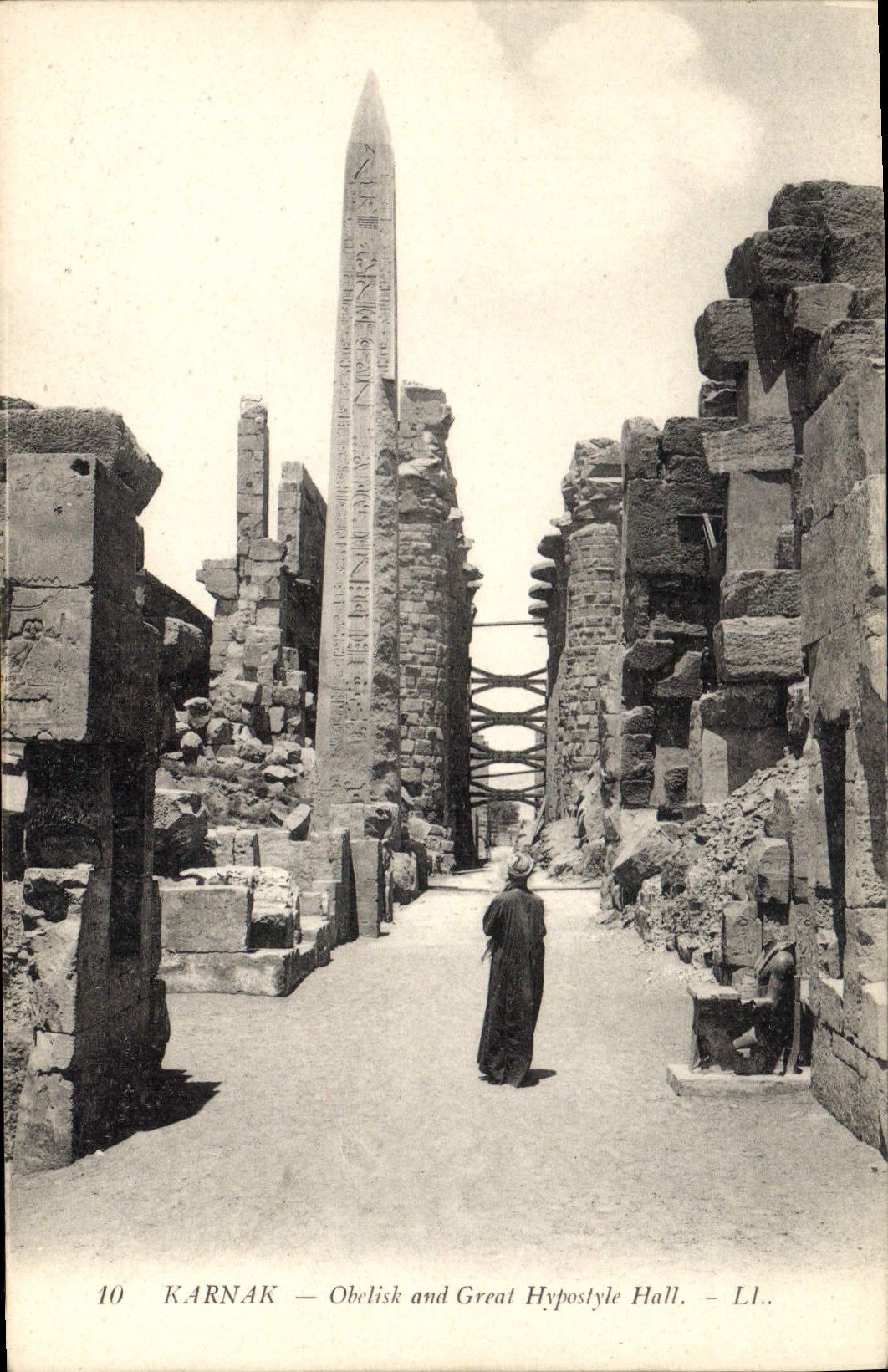Karnak — Obélisque et Grand Hypostyle — LL. n°10
