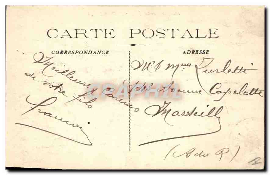 CPA Toulon Prefecture Maritime  — Verso
