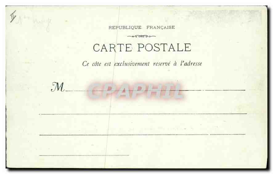 CPA Toulon Place d'Armes et Prefecture Maritime  — Verso