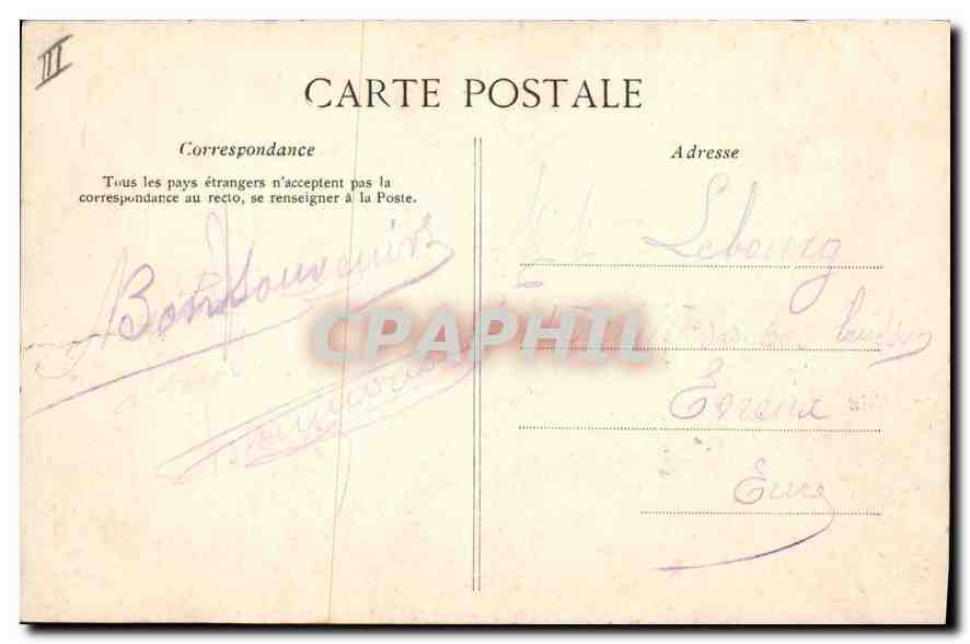 CPA Vire La Sous Prefecture  — Verso