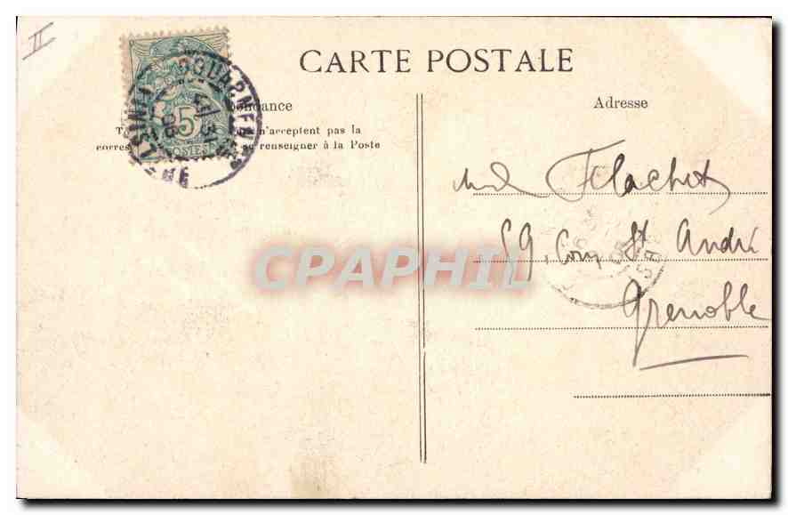 CPA La Pointe du raz Enfer de Plogoff les Tunnels  — Rückseite