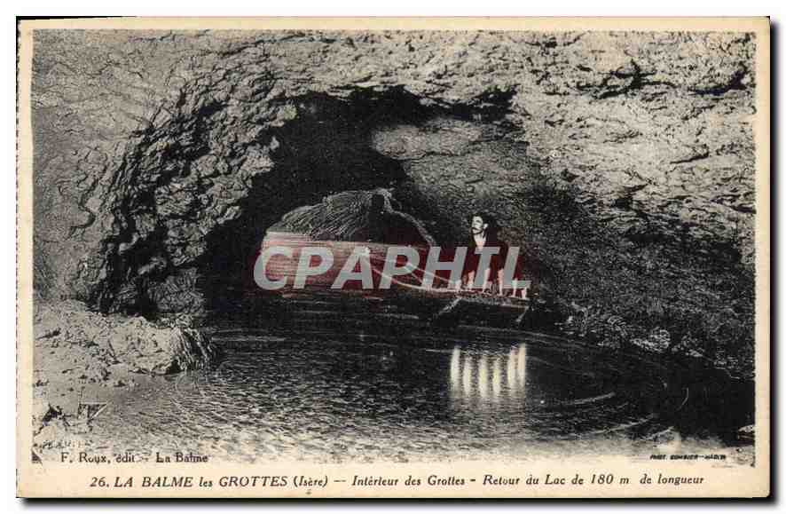 CPA La Balme les Grottes Isere Interieur des Grottes 