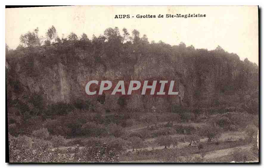 CPA Aups Grottes de Ste Magdeleine 