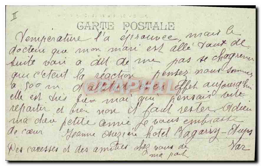 CPA Aups Grottes de Ste Magdeleine  — Rückseite