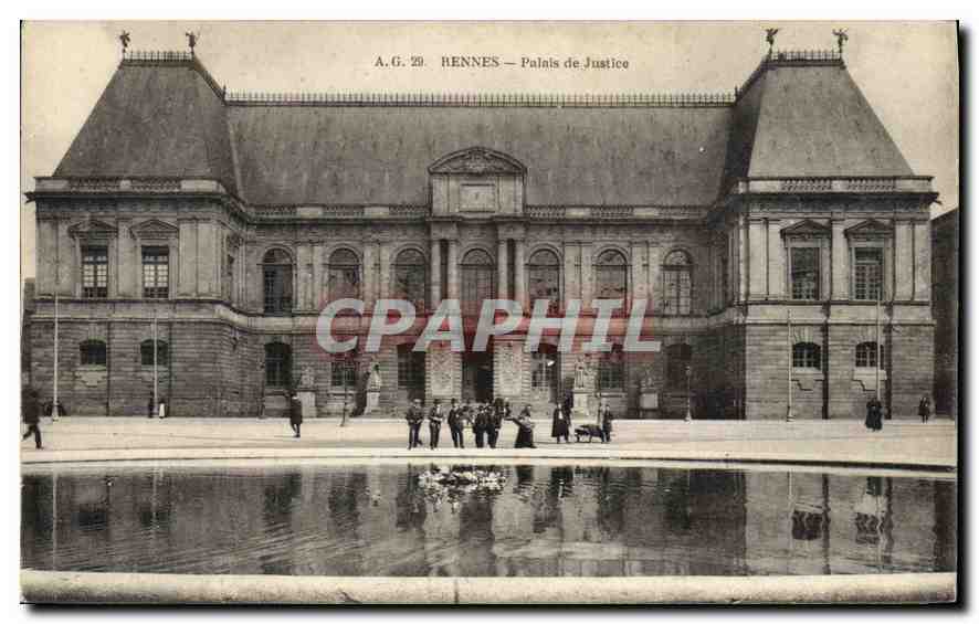CPA Rennes Palais de Justice 