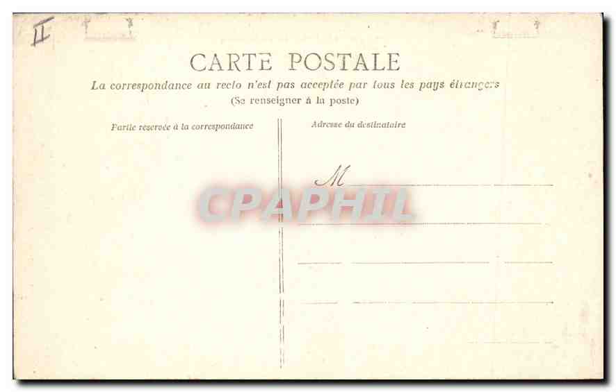 CPA Rennes Palais de Justice  — Rückseite