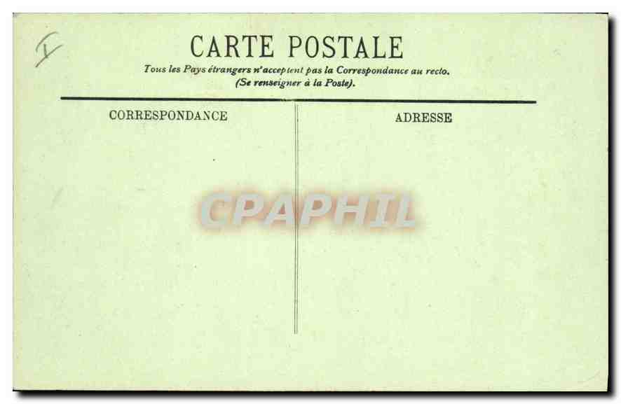 CPA Rennes Palais de Justice  — Verso