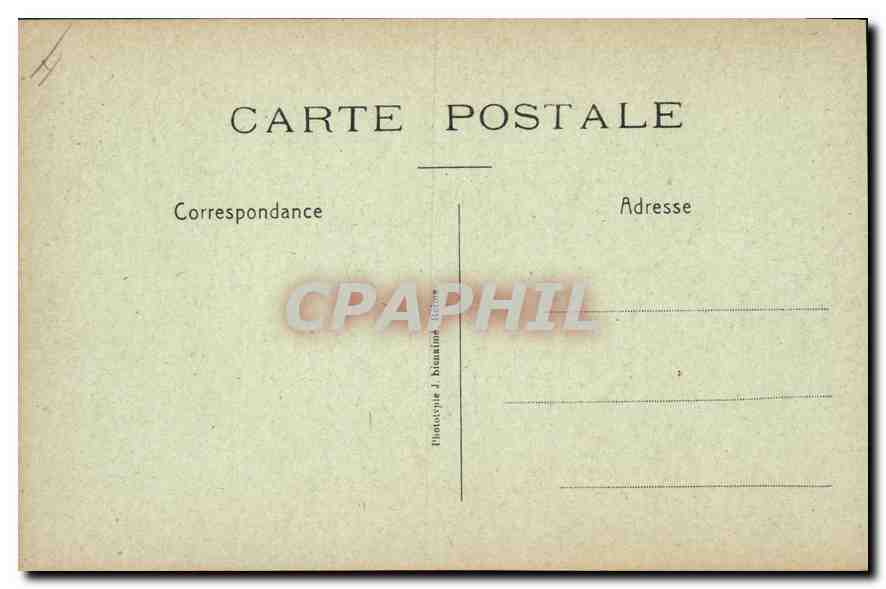 CPA Reims en Ruines Palais de Justice  — Verso
