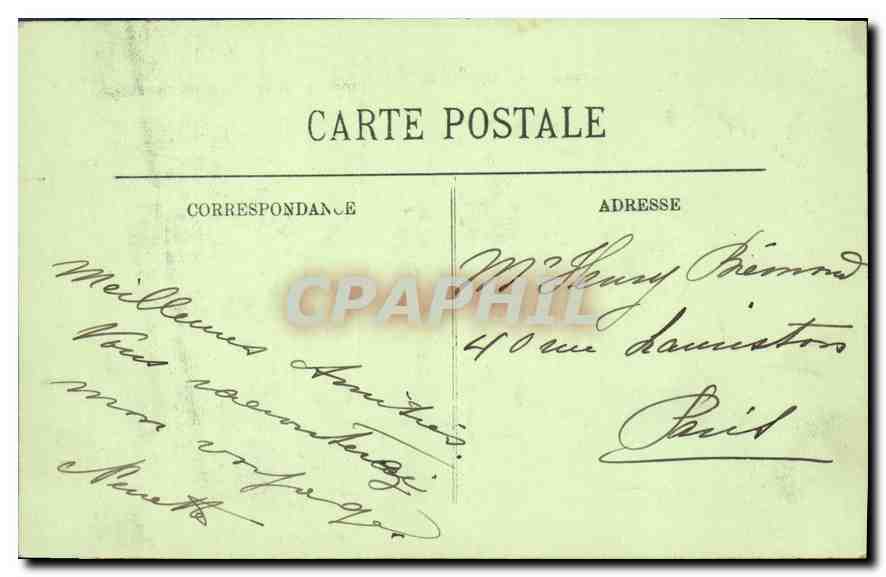 CPA Rouen le Palais de Justice  — Verso