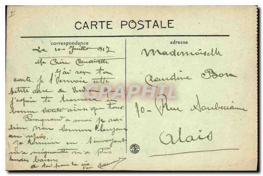 CPA Militaria Verdun Rue Mazel  — Rückseite