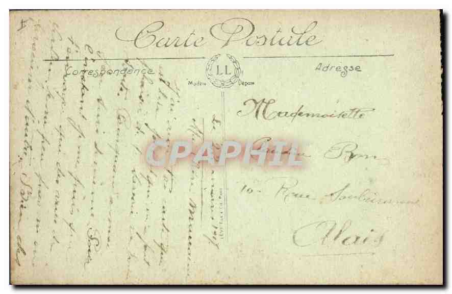 Verdun — The Bishop's Palace, the destroyed steps — L.L. n° 600 — Back