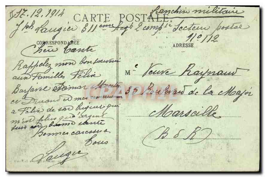 Nancy - Bombardement des 9-10 Septembre 1914 - Intérieur du 3e étage, Rue St-Dizier, 70 — Verso