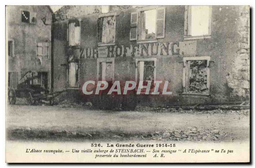 Steinbach — Une vieille auberge de l'Alsace reconquise — A.R. n°526