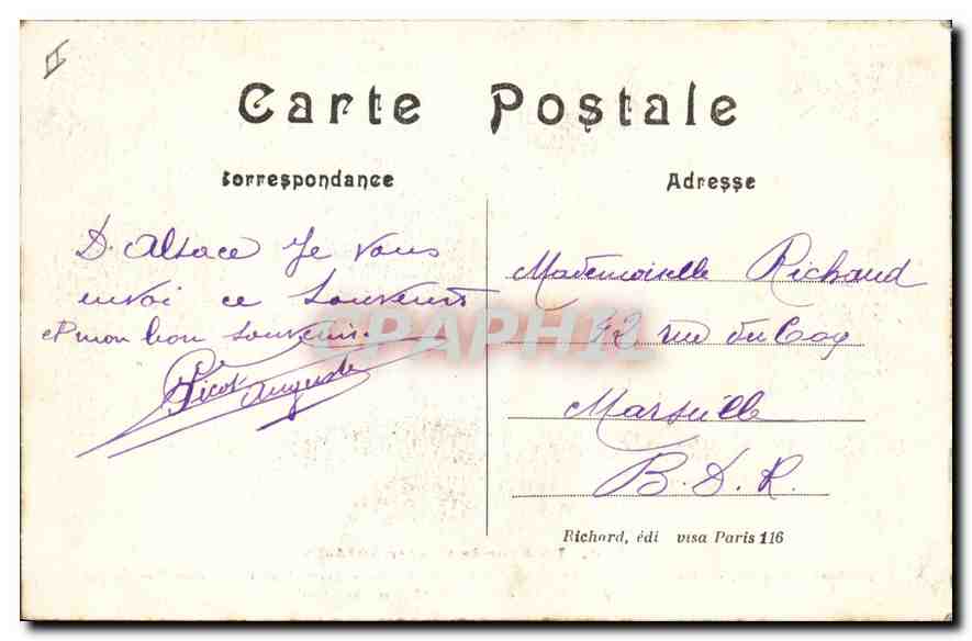 Steinbach — Une vieille auberge de l'Alsace reconquise — A.R. n°526 — Rückseite