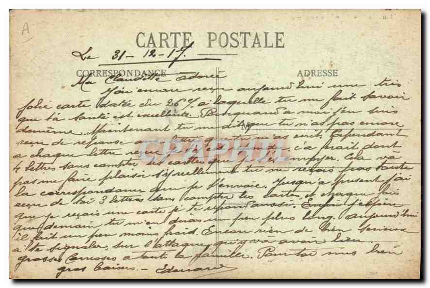Bois le Prêtre — La Fontaine et la Maison du Père Hilarion — Gerdolle et Ériquet, Toul — Rückseite