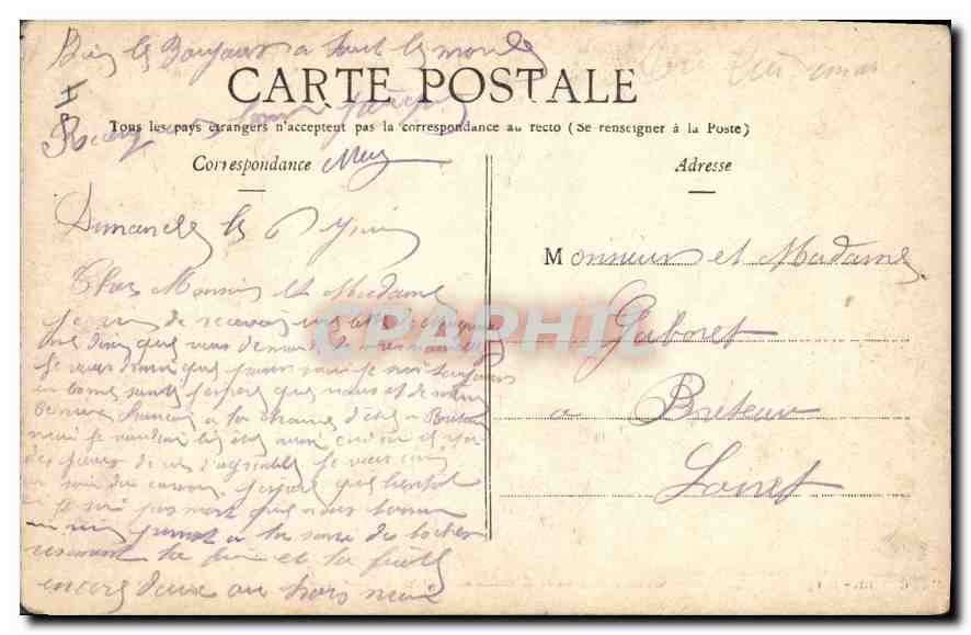 Convoi allemand détruit — Route de Soissons — GEO. XXIII. - 1914 — Rückseite