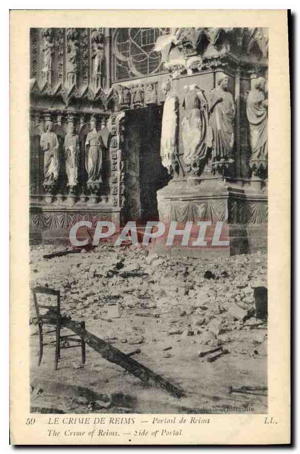 CPA Militaria Le Crime de Reims Portail de Reims 