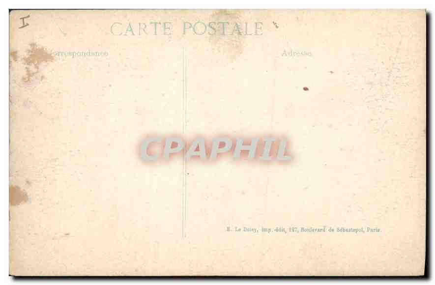 La Gare de Senlis — dévastation après 1914 — E. Le Dolez, 5me Série — Rückseite