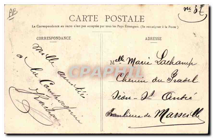 Auvergne - Une Paysanne — G. Delaunay, éditeur, Clermont-Ferrand, n°209 — Verso