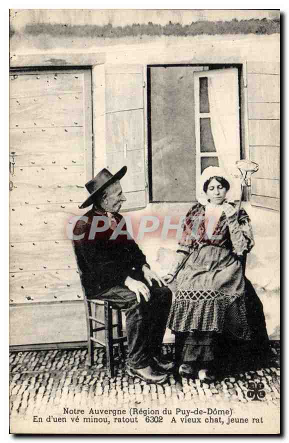 CPA Folklore Notre Auvergne region du Puy de Dome 
