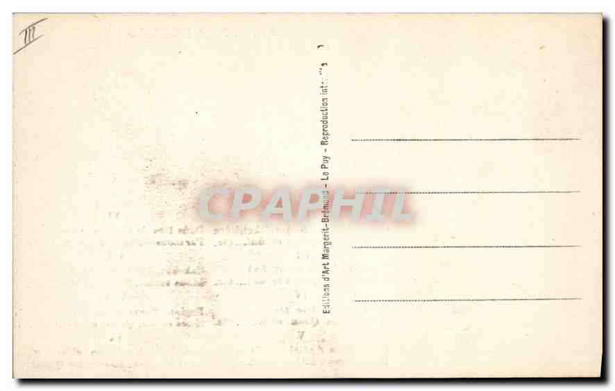 CPA Folklore Mous Esclos le Puy  — Verso