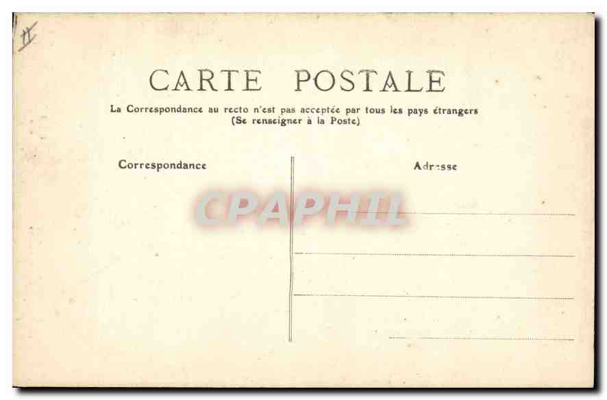 CPA Folklore L'Auvergne Jeune Auvergnate se rendant a la Fontaine  — Verso