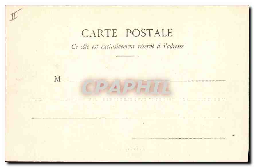 CPA Folklore Le Puy de Dome Berger Moutons — Verso