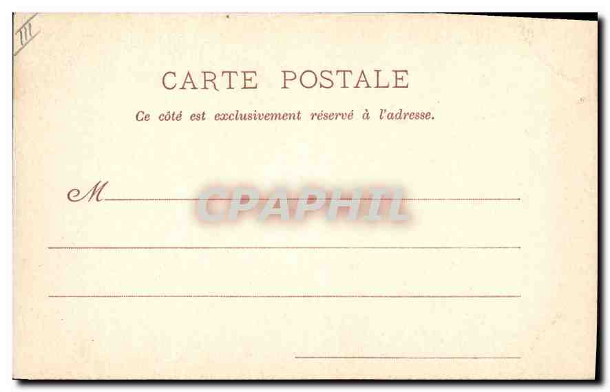 CPA Folklore Types Auvergnat  — Verso