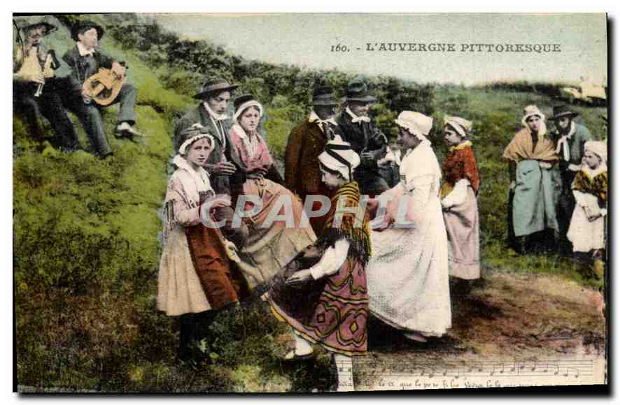 CPA Folklore L'Auvergne Pittoresque 