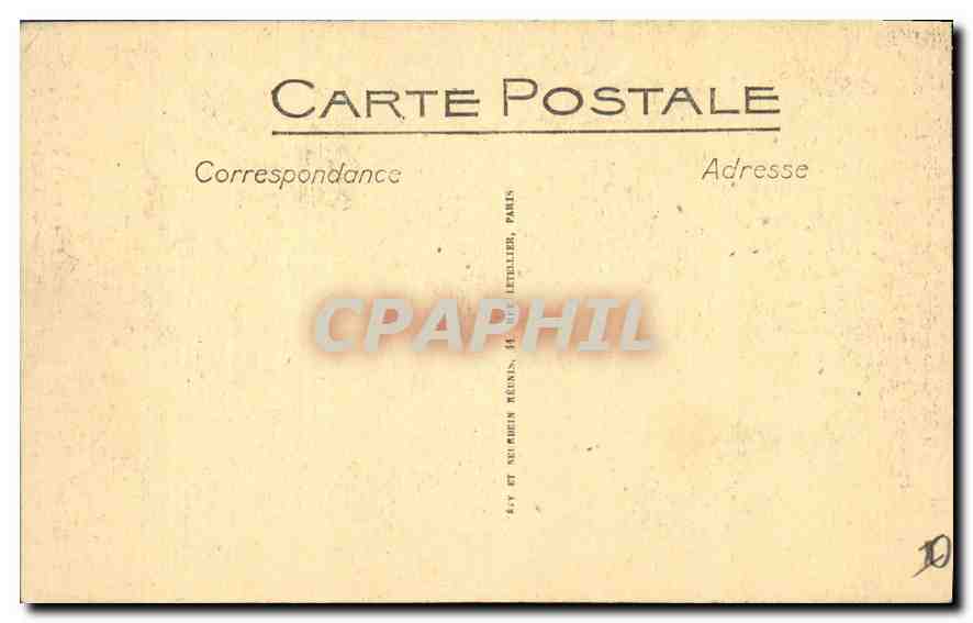 CPA Rennes Palais de Justice grande chambre du Parlement de Bretagne  — Verso
